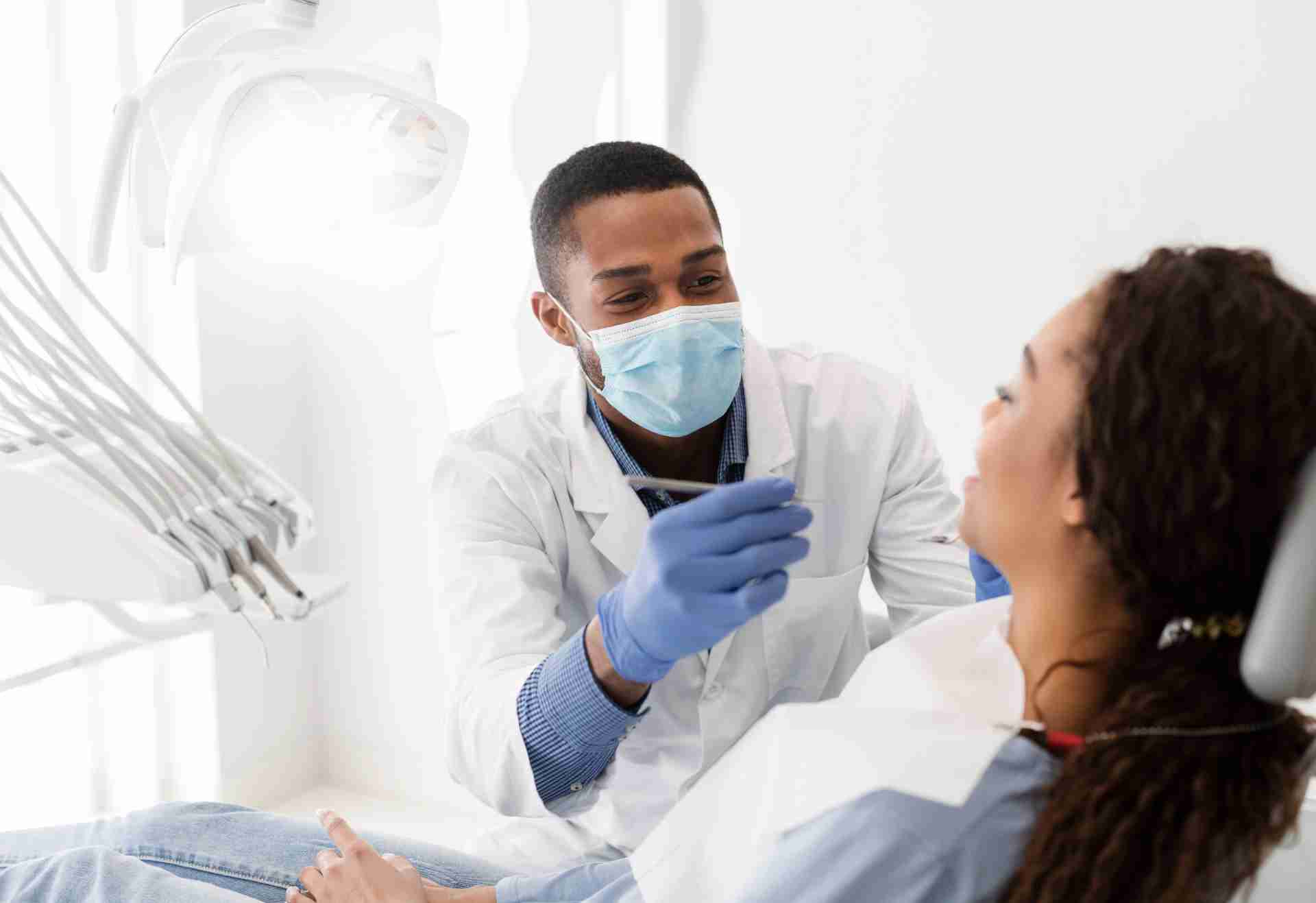 picture of patient and dentist
