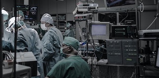 Doctors in an operating room